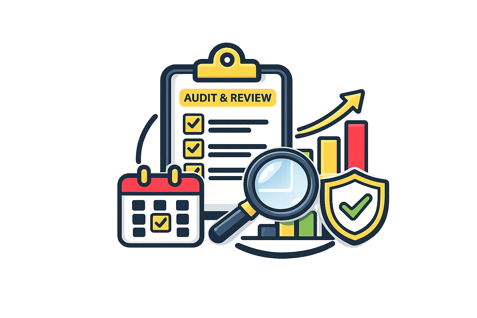 Audit checklist and performance review chart