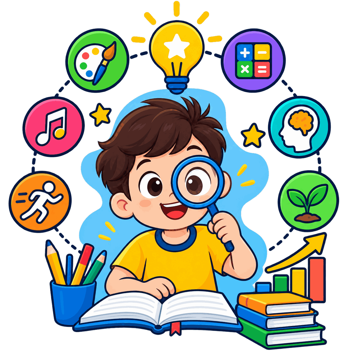 Child discovering individual strengths and abilities